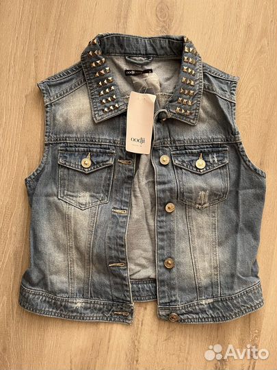 Жилет джинсовый 42-44 новый