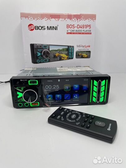 Магнитола с экраном 1din