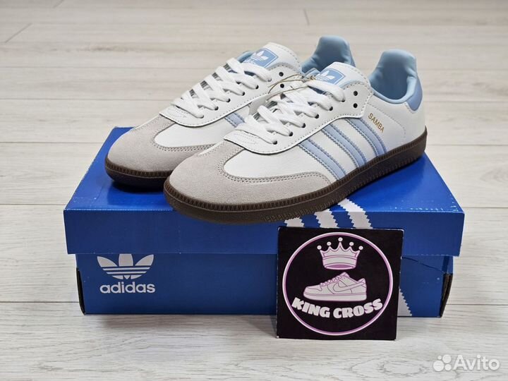 Adidas samba og halo blue