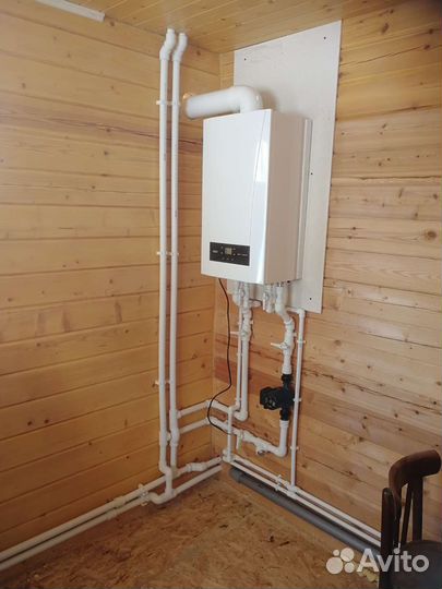 Отопление, монтаж котлов водонагревателей