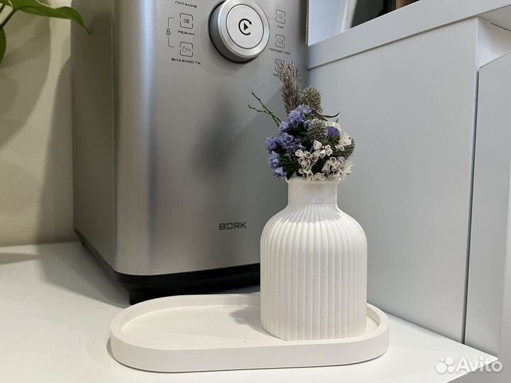 Ваза со стабилизированными букетиками