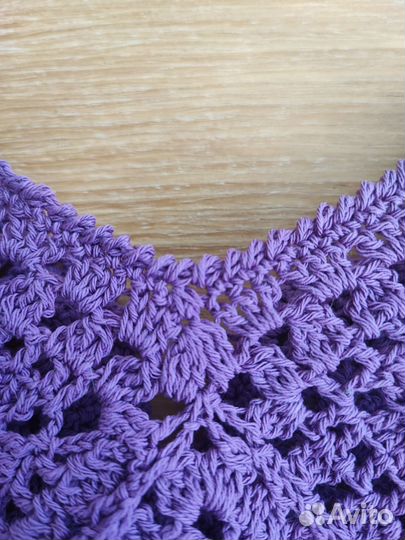 Топ кроше бабушкин квадрат 42 46 размер