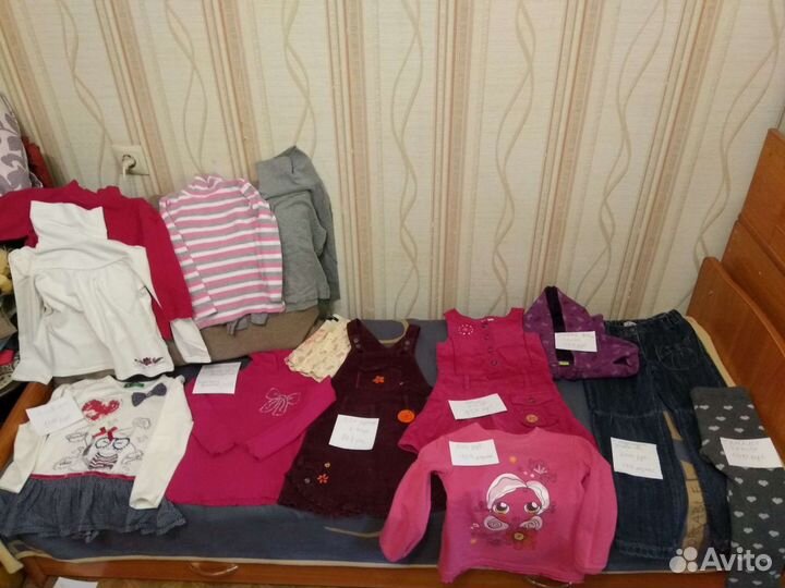 Вещи пакетом на девочку от 104-110