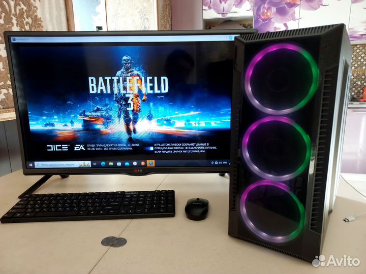 Игровой компьютер с видеокартой 8гб I5/RX580 8GB