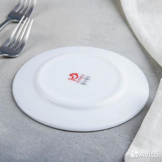 Тарелка пирожковая Доляна «Регал», d15 см, стеклок