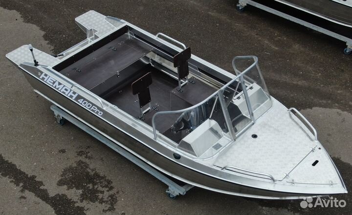 Новая лодка нерегистрат Неман 400 PRO алюминиевая