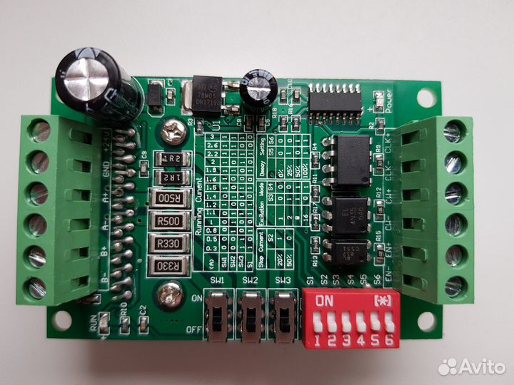 Шаговый двигатель Nema17HS4401 с драйвером TB 6550