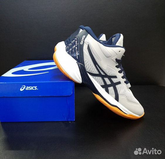 Кроссовки Asics высокие артикул 723 серый