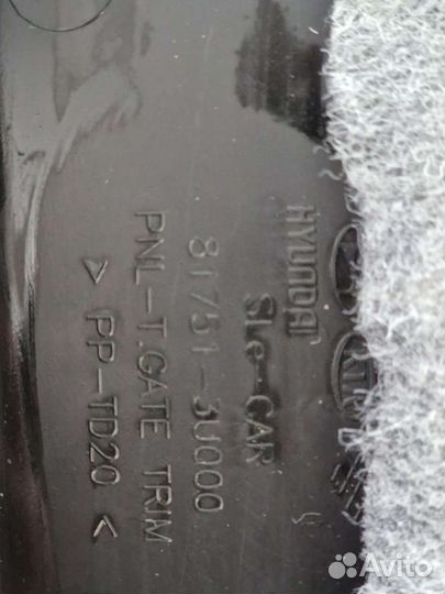 Обшивка двери багажника Kia Sportage 3 (2010-2016)