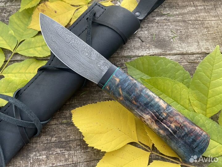 Нож Якут дамасская сталь