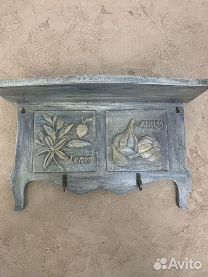 Кухонная полка-вешалка