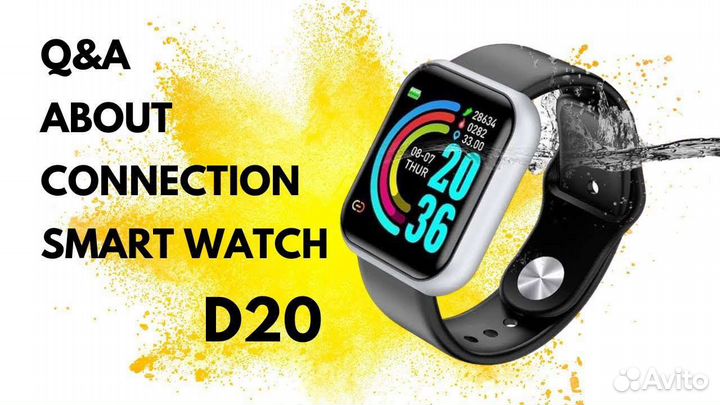 Новые Умные часы smart watch D20 ultra, Bluetooth