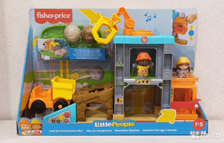 Набор игр Fisher Price Little People Стройка HCJ64