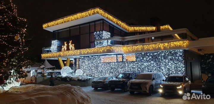 Архитектурная подсветка зданий, домов, коттеджей