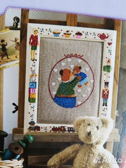 Французская книга по вышивке. Мишки