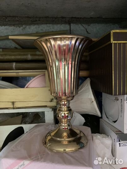 Вазы хромированные