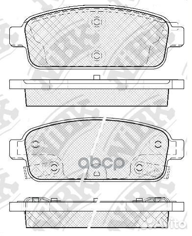 Колодки торм.зад. PN0392 NiBK