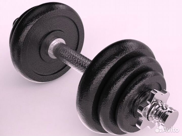 Набор гантелей и штанга unixfit в кейсе 50kg 77.20