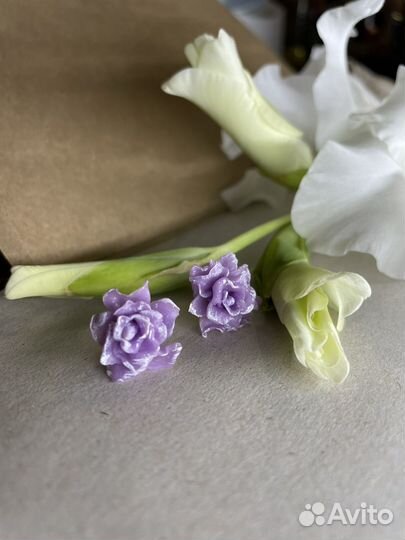 Сережки цветы