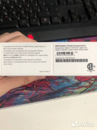 Apple airpods 3 новые