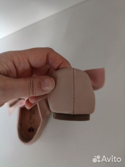 Туфли для девочки пудровые