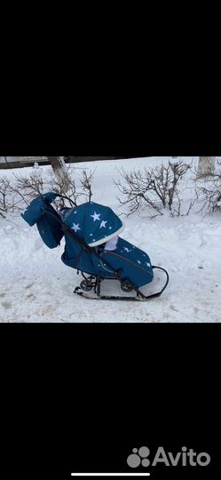 Детские санки коляска