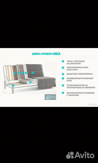 Диван-кровать Аскона серия Ника