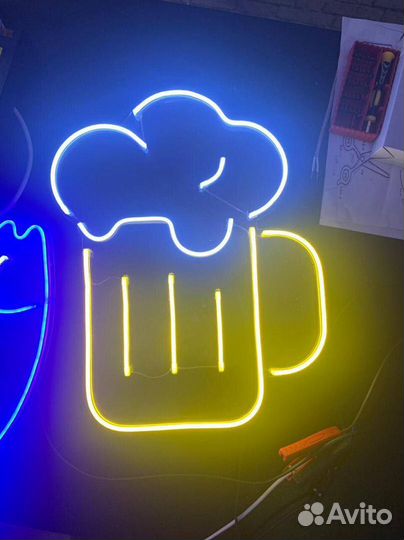 Неоновые вывески под заказ, неоновая реклама