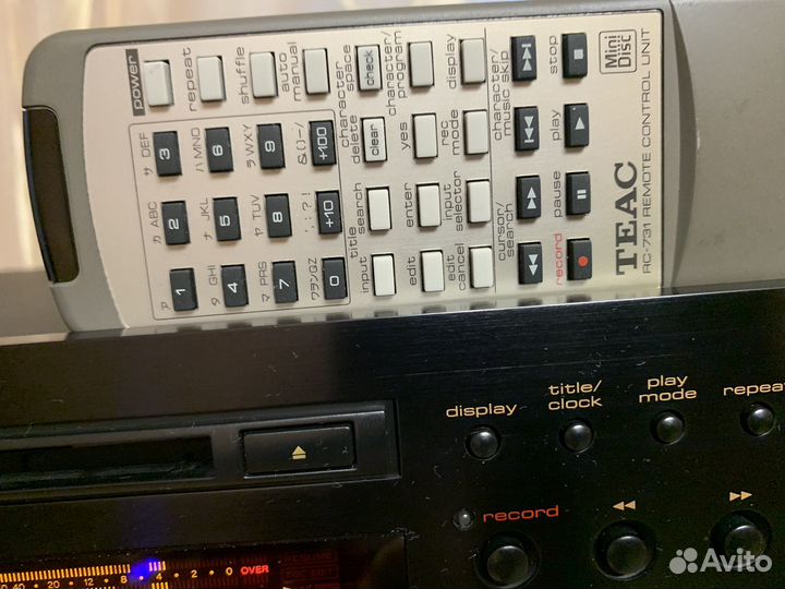 Teac MD-10 minidisc deck. Минидиск