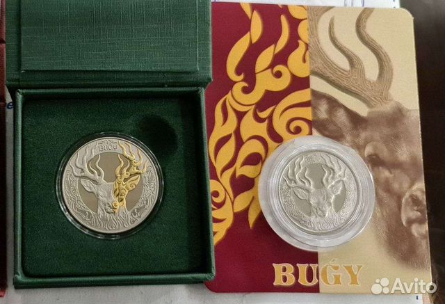 Монета Олень коллекционная