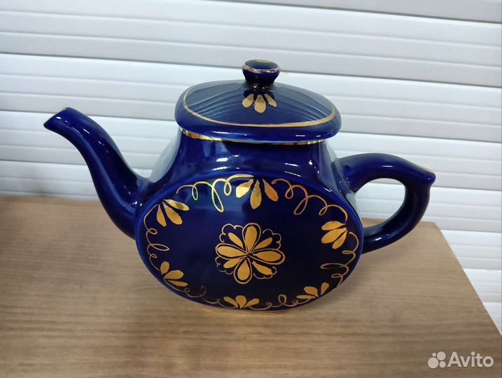 Чайник заварочный СССР гжель