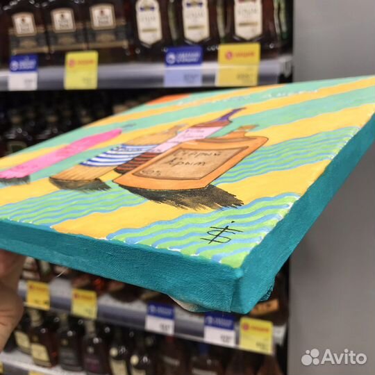 Картина акрилом на холсте 