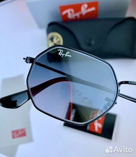 Очки ray ban octagonal пепельные