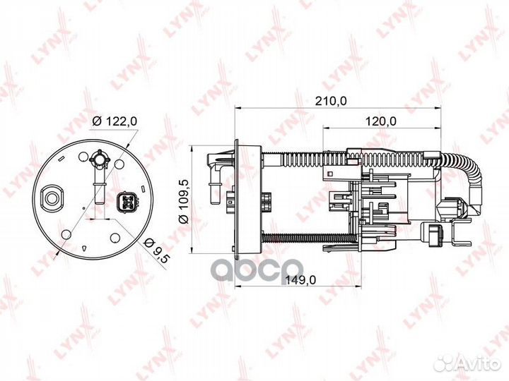 Фильтр топливный;honda CR-V III 2.4 (RE3,4) 07