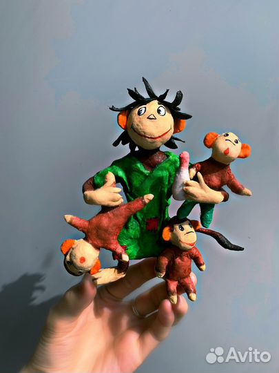 Ватные елочные игрушки