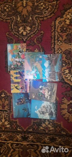 Открытки и наборы сказок СССР