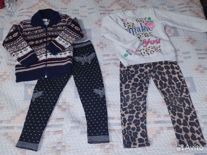 Одежда на девочку пакетом 98-104 см