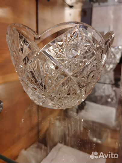 Хрустальные бокалы, вазы, салатницы СССР