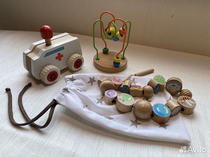 Развивающие игрушки деревянные
