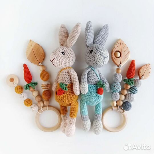 Вязаная игрушка, прорезыватель. Комплекты