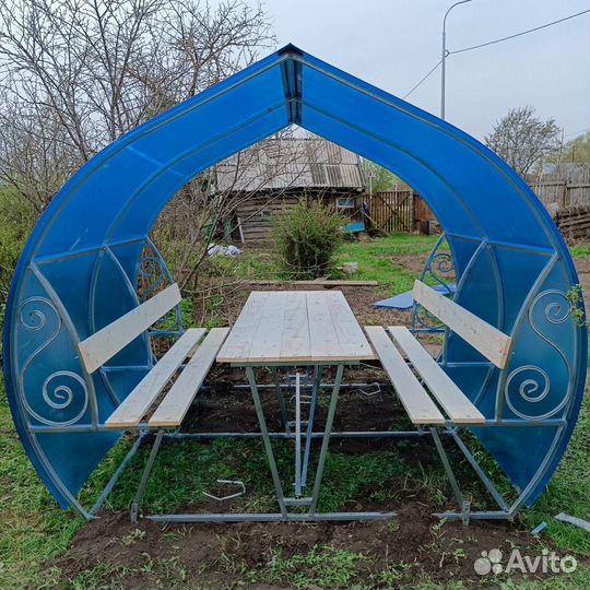 Беседка из поликарбоната