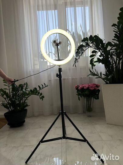 Кольцевая лампа со штативом