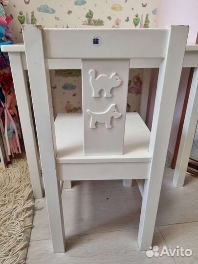 Детский стол и стул IKEA