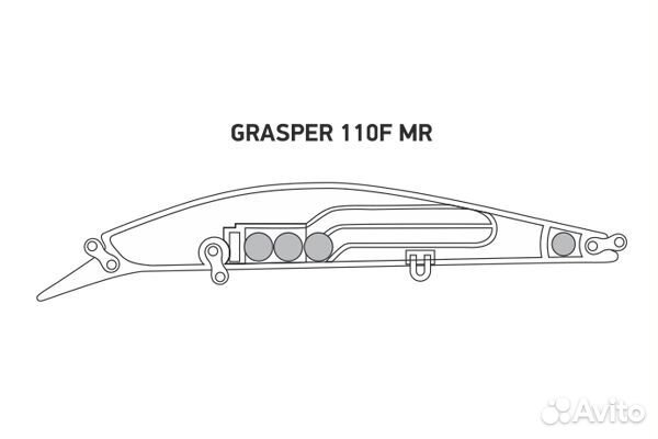 Воблер LureMax grasper 110F MR-065 18,5г