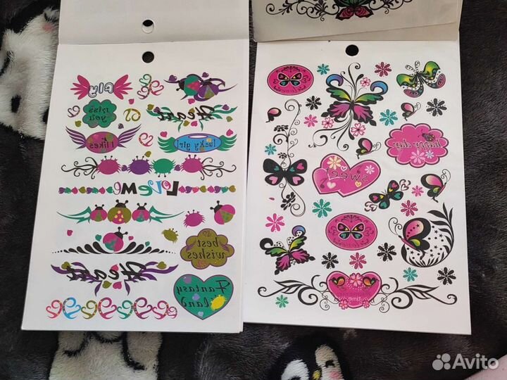 Переводные татуировки для девочек набор
