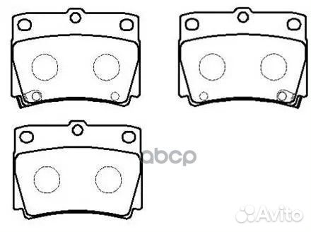 Колодки тормозные HP8305 HSB