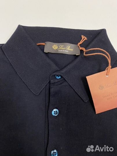 Поло Loro Piana синее