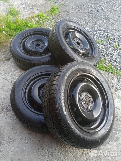 Колеса зимние Nokian Nordman 7 на Solaris/RIO