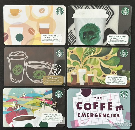 Карты Starbucks Cups