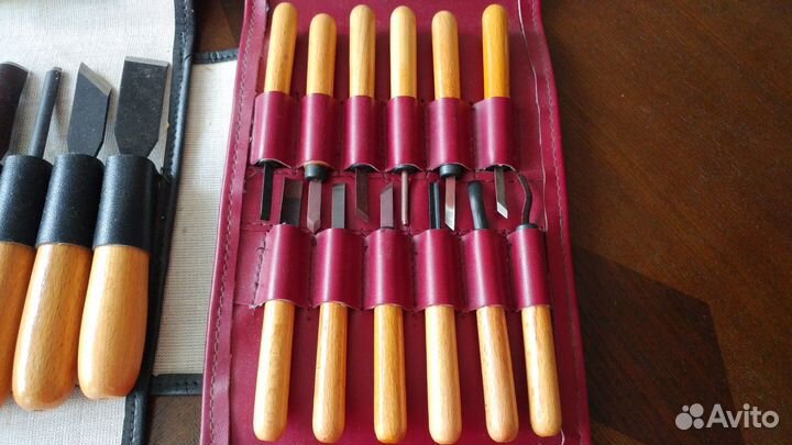 Набор резцов и набор штихелей по дереву СССР